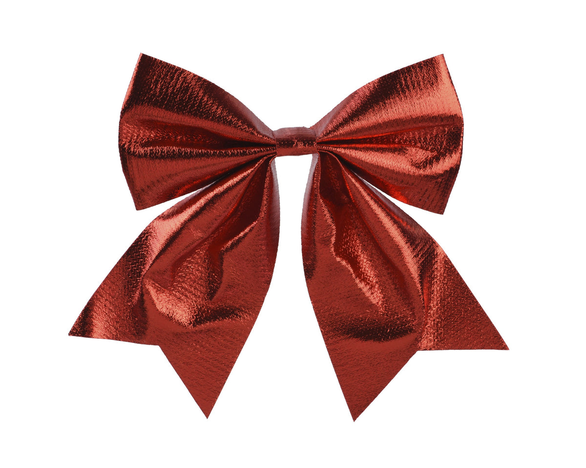 Kerststrik Polyester - 20 x 24 cm - Rood - foto 2