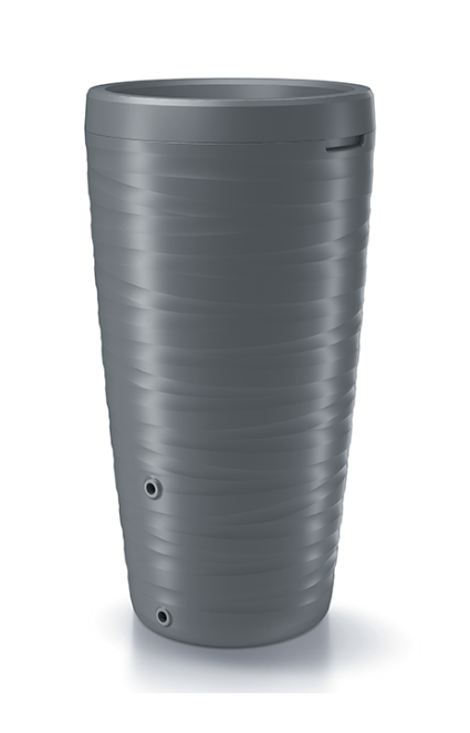 Regenton antraciet gestreept 240L -
