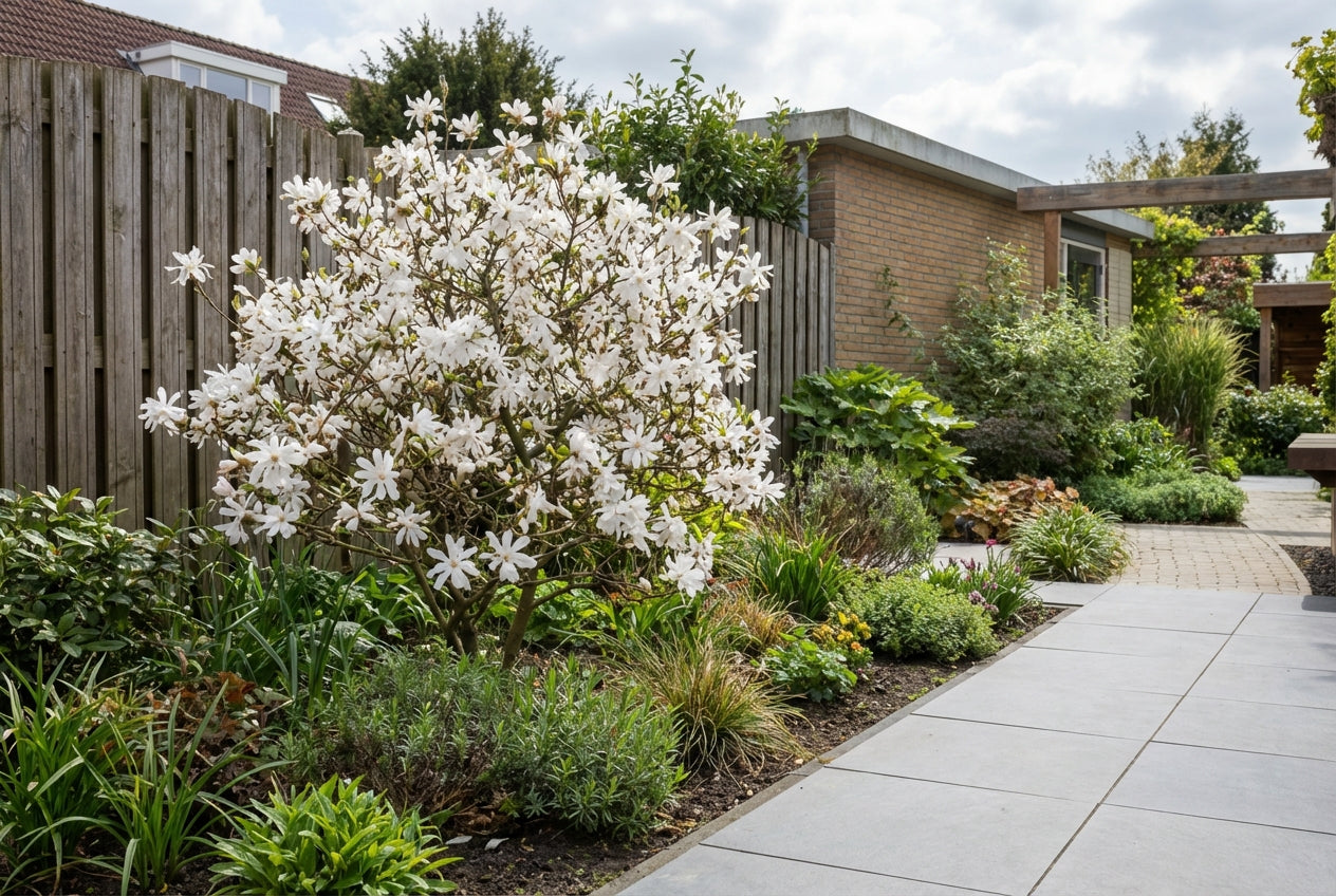 Stermagnolia als struik (Magnolia 'Grandiflora')