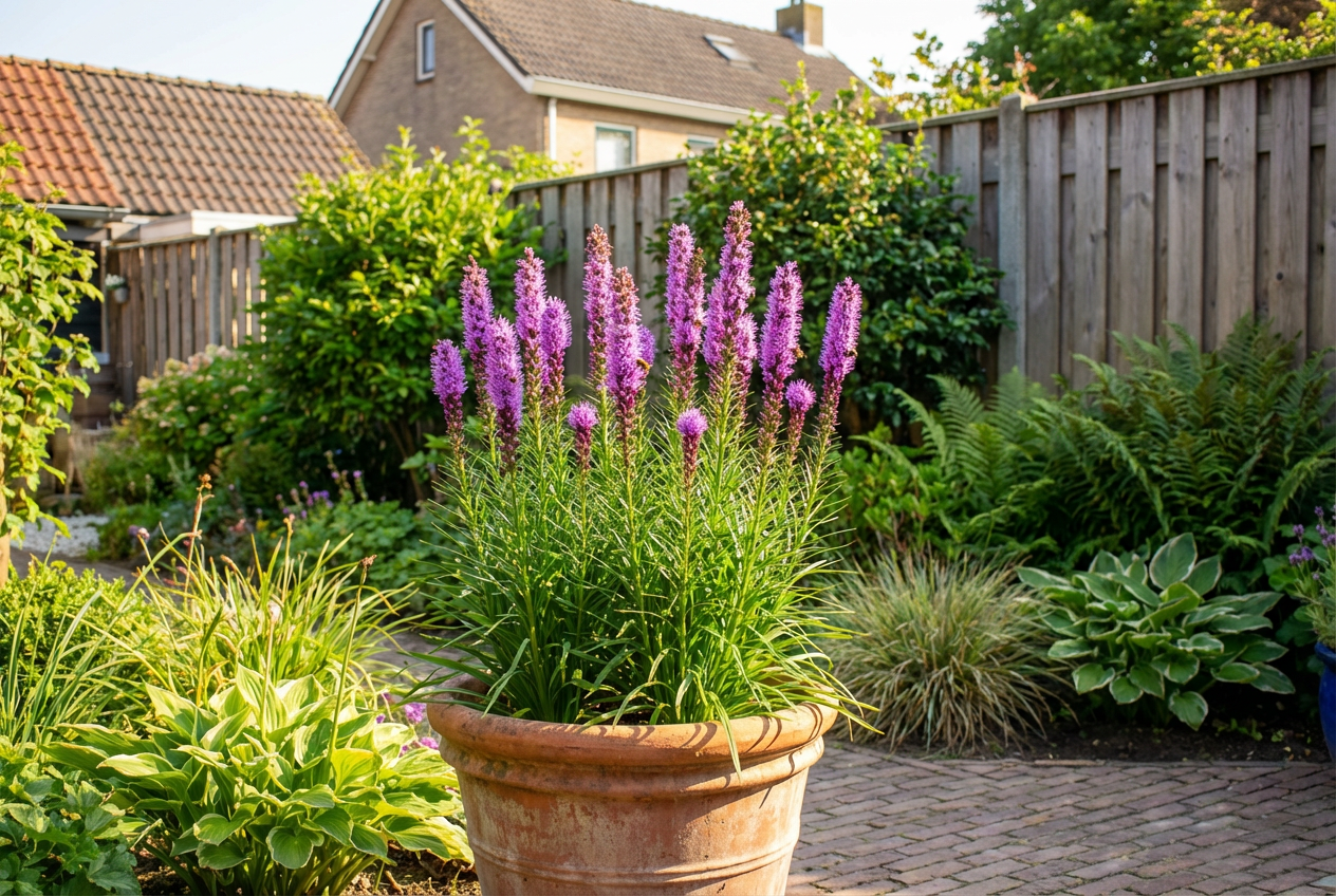 Lampepoetser (Liatris spicata 'Floristan Violett') - Tuinplanten