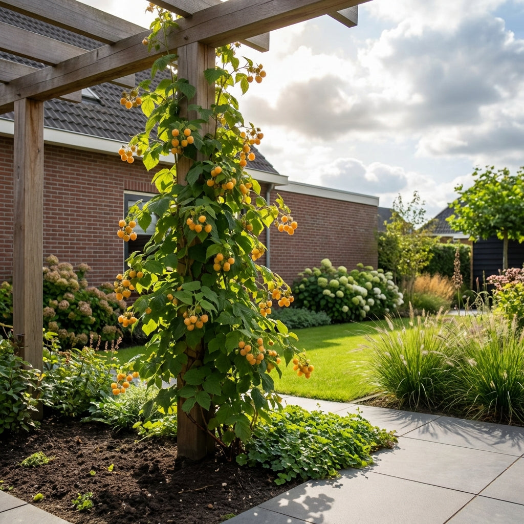 Klimplant Rubus idaeus Fallgold (framboos) - Klimplanten