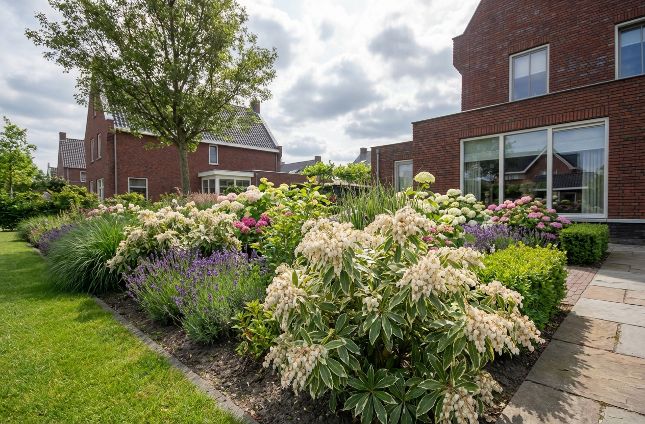 Rotsheide (Pieris jap. ‘Variegata’) - Heesters