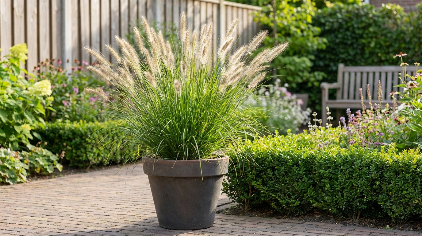 Lampepoetsersgras (Pennisetum alopecuroides) - Tuinplanten