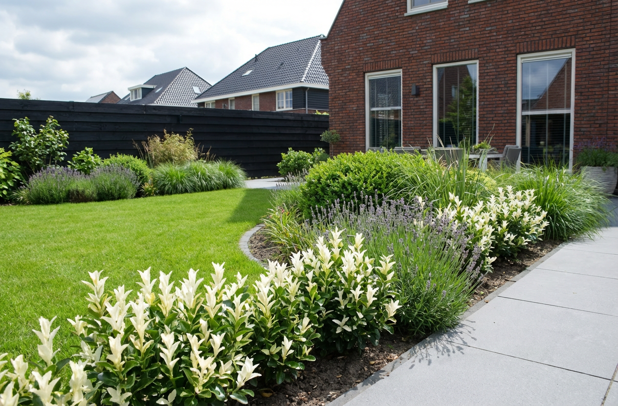 Kardinaalsmuts (Euonymus japonicus Paloma Blanca) - Heesters