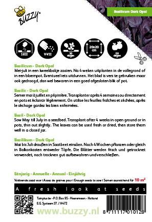 Basilicum Rode - Dark Opal - Zaden