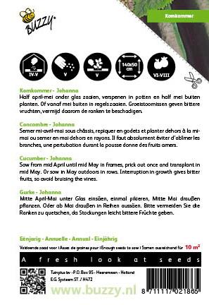Komkommers Johanna - Zaden