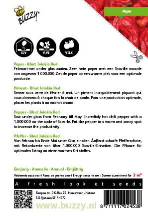 Peper Bhut Jolokia Red - Zaden