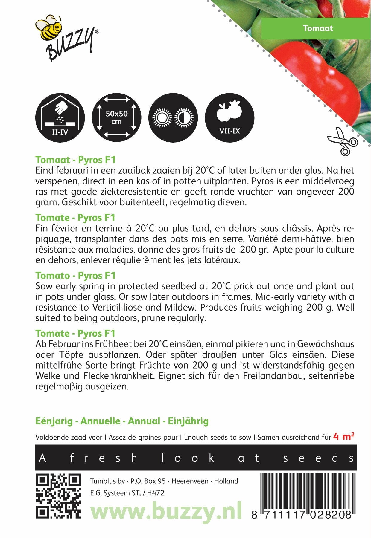 Tomaat Pyros F1 - Zaden