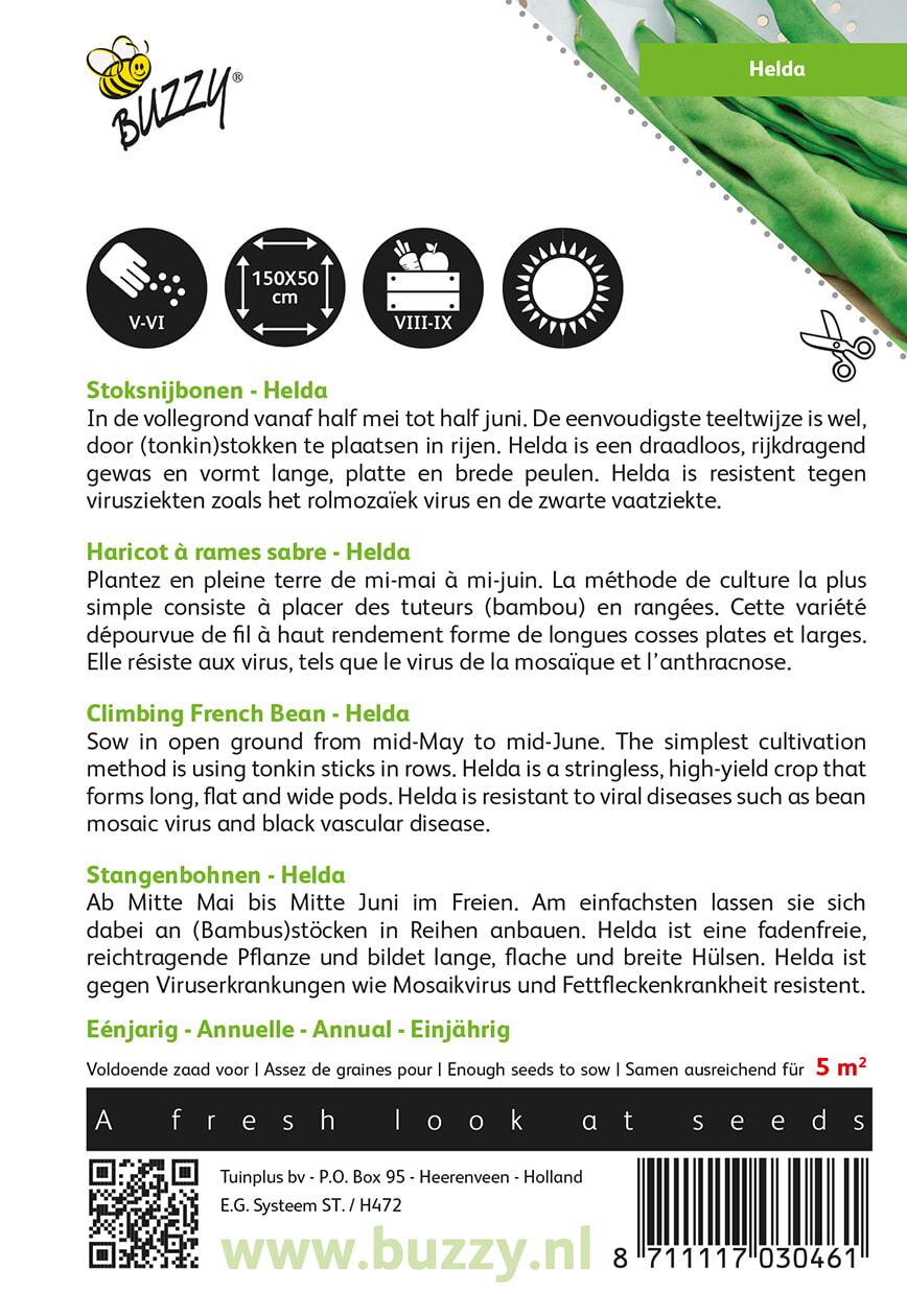 Stoksnijbonen Helda - Zaden