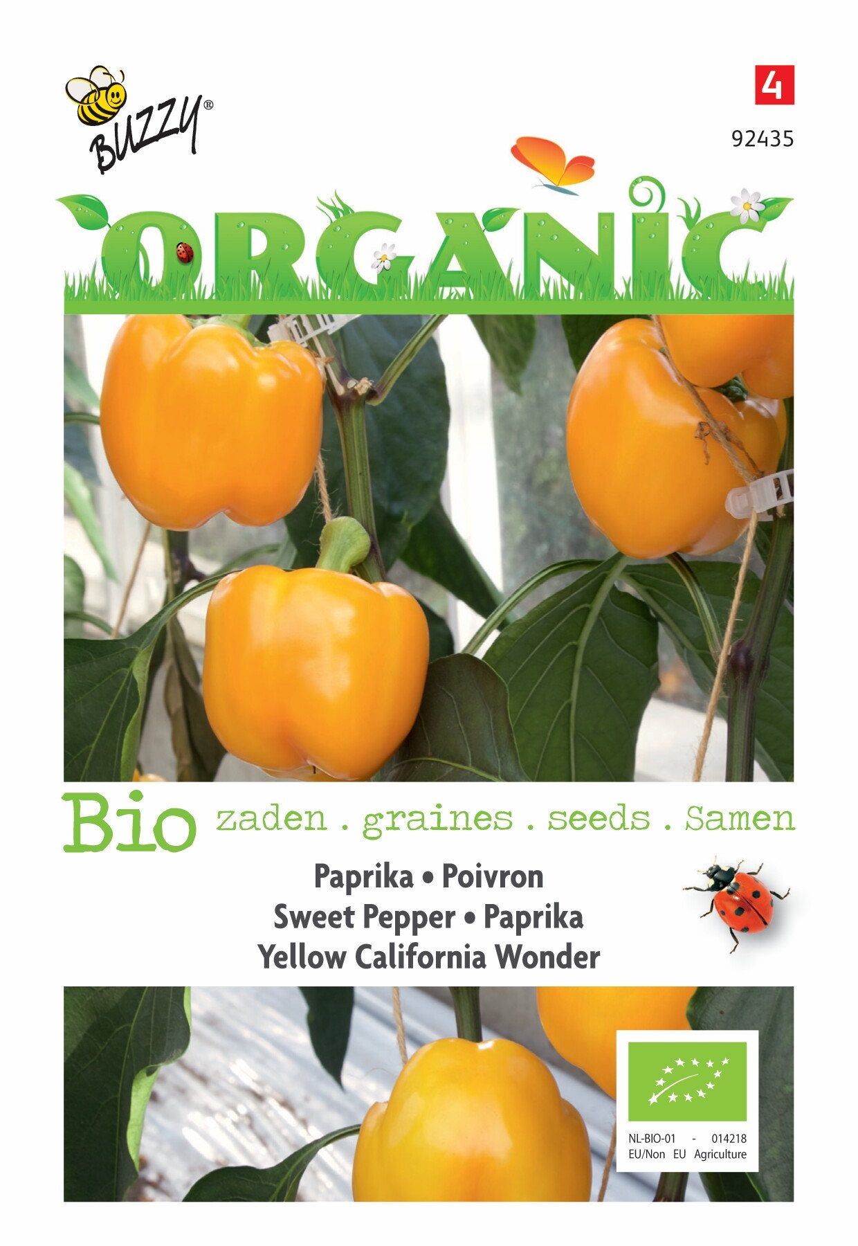 Paprika Yellow California Wonder (BIO) - Zaden