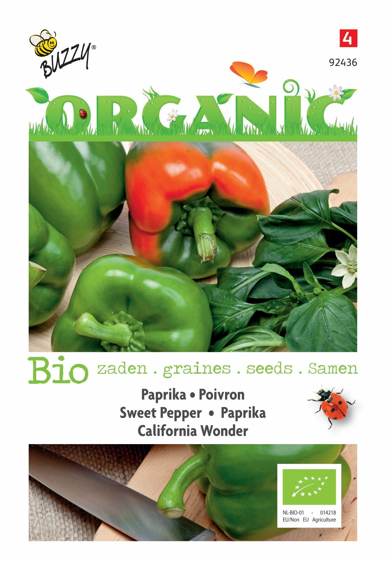 Paprika California Wonder (BIO) - Zaden