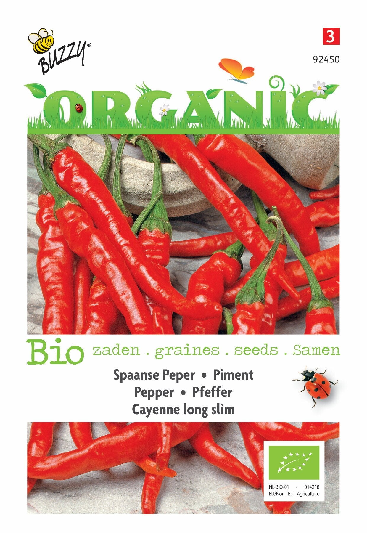 Peper Cayenne long slim (BIO) - Zaden