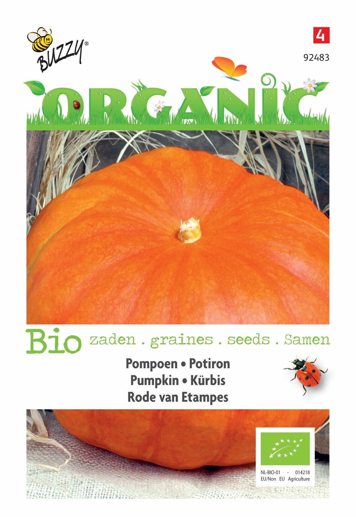 Pompoen Rode van Etampes (BIO) - Zaden