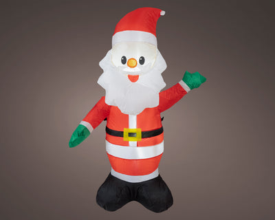 Opblaasbare Kerstman – LED – Meerkleurig – 115 cm