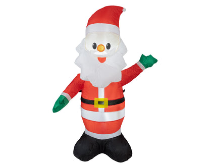 Opblaasbare Kerstman – LED – Meerkleurig – 115 cm - foto 2