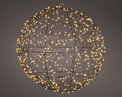 Kerst Lichtbol – 600 LED – Timer – Klassiek Warm – Ø 40 cm