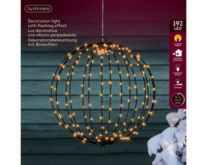 Lumineo LED Lichtbol Ø28 cm – Warm Wit – Timer – 192 LED - foto 3
