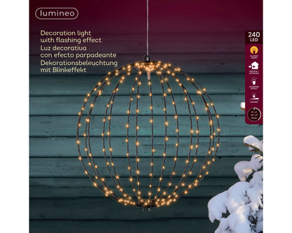 Lichtbol LED Warm – Timer – 192 LED Ø 28 cm – Lumineo - foto 3