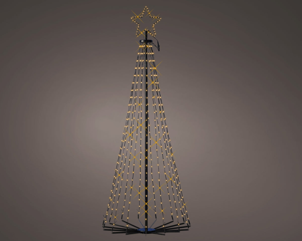 Micro LED Kerstboom - 421 LED - H150xD60 cm -Warm - Lumineo