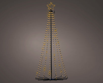 Micro LED Kerstboom - 541 LED - H180xD80 cm -Warm - Lumineo