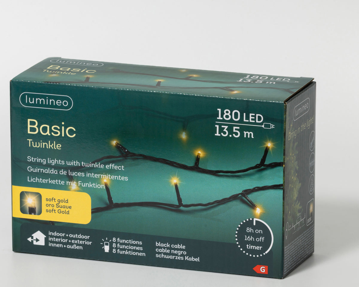 Kerstverlichting Zwart & Soft Gold - 1350 cm - Basic - foto 2