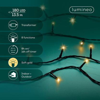 Kerstverlichting Zwart & Soft Gold - 1350 cm - Basic - foto 3