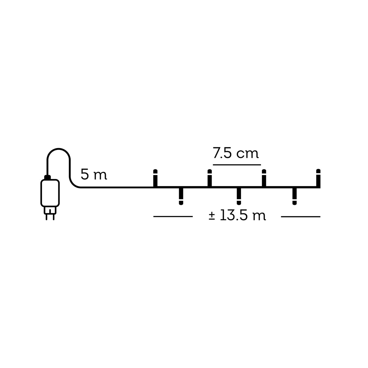 Kerstverlichting Zwart & Soft Gold - 1350 cm - Basic - foto 4