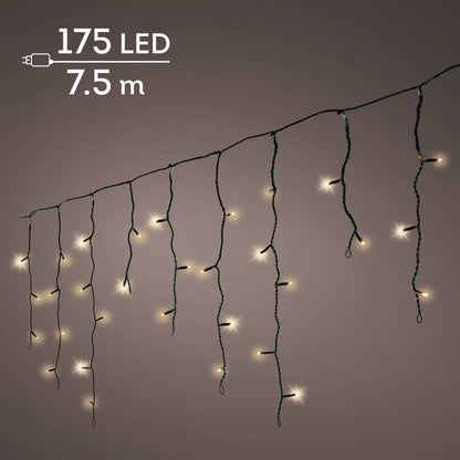 IJspegelverlichting LED Soft Gold - 7,5 m - 175 LED - 8 functies