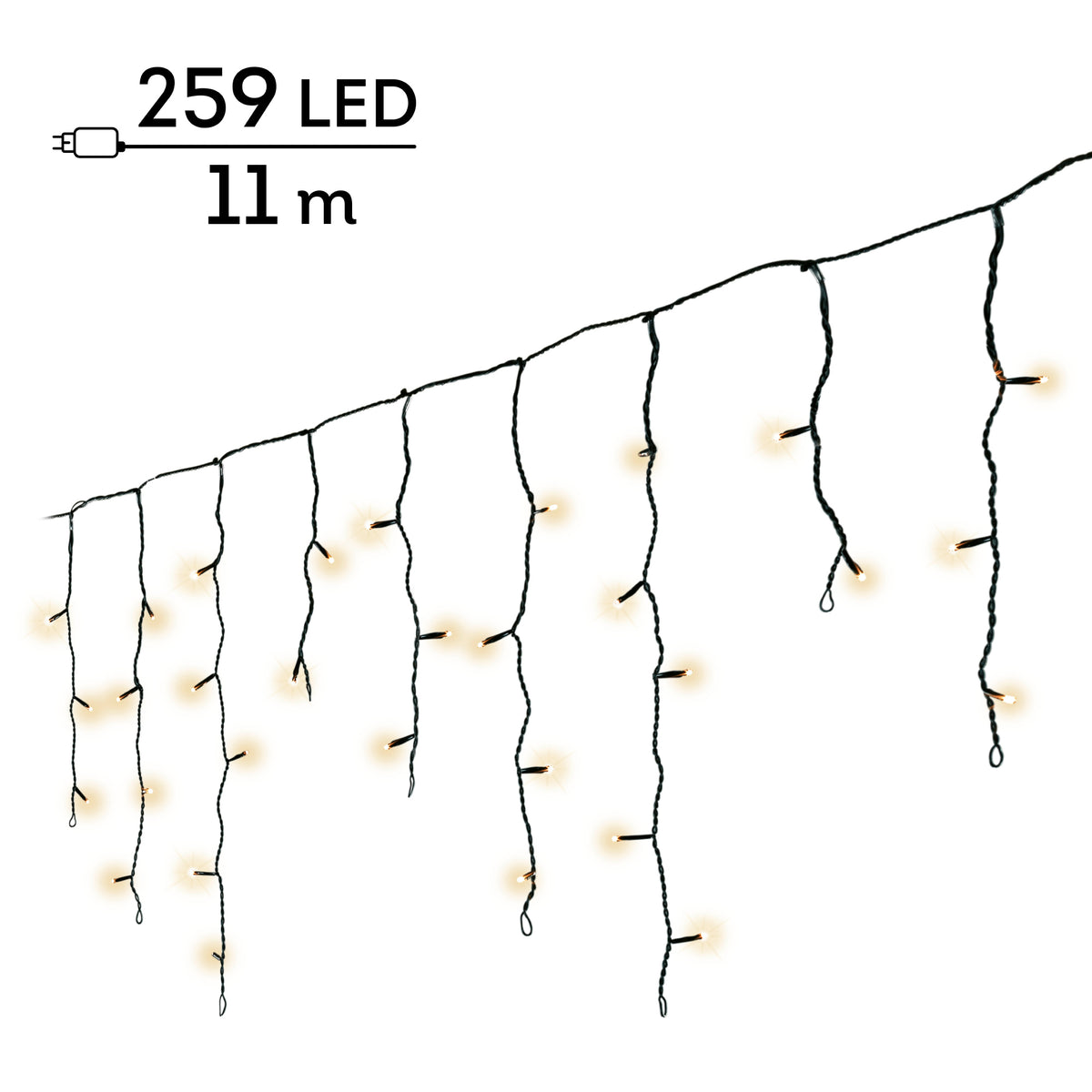 IJspegelverlichting LED Soft Gold - 11 m - 259 LED - 8 functies - foto 6