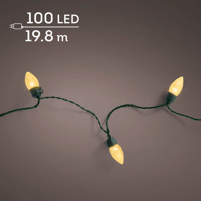 Lumineo Vintage Lights - 100 LED - 1980 cm - 210 cm - Twinkle
