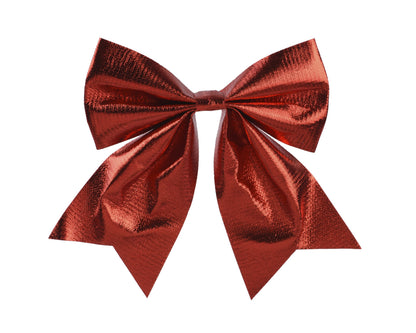Kerststrikken Polyester - 15 x 17 cm - Rood - 2 stuks - foto 2