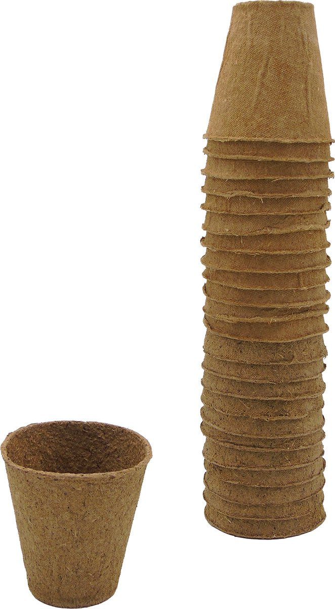 Afbreekbare potjes H6xØ6cm 24 stuks - Kweekbenodigdheden