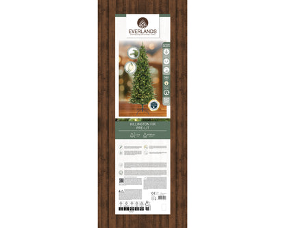 Kunstkerstboom Killington Fir - 210 cm - Groen/Wit - 380 LED - foto 2