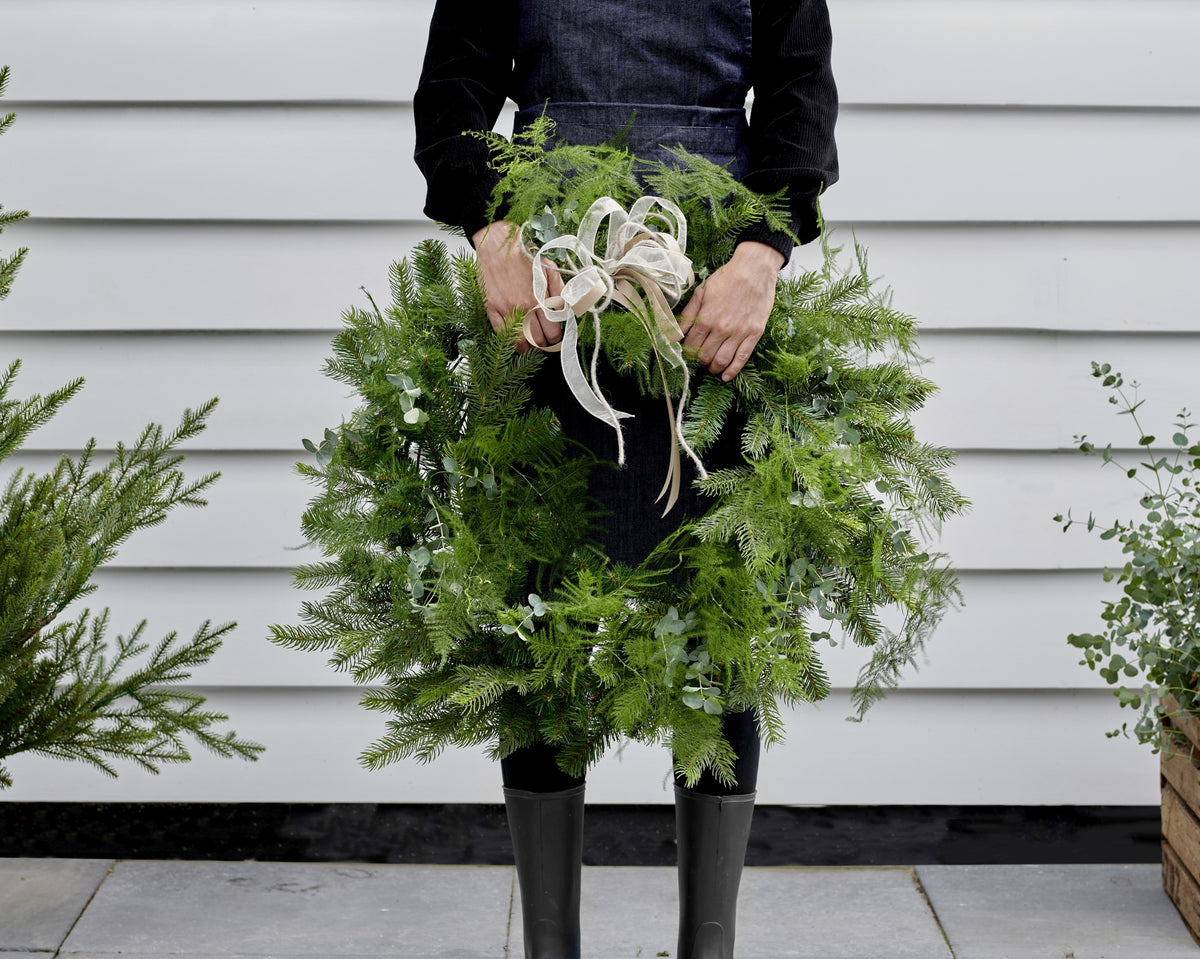 Kerstkrans Grandis - Ø 80 cm - Groen - Binnen/Buiten - foto 3