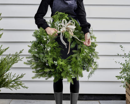 Kerstkrans Grandis - Ø 80 cm - Groen - Binnen/Buiten - foto 4