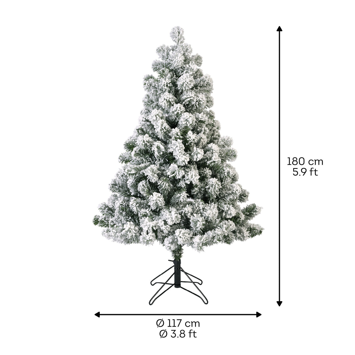 Kunstkerstboom Imperial Pine - Sneeuw - H 180 cm - foto 6