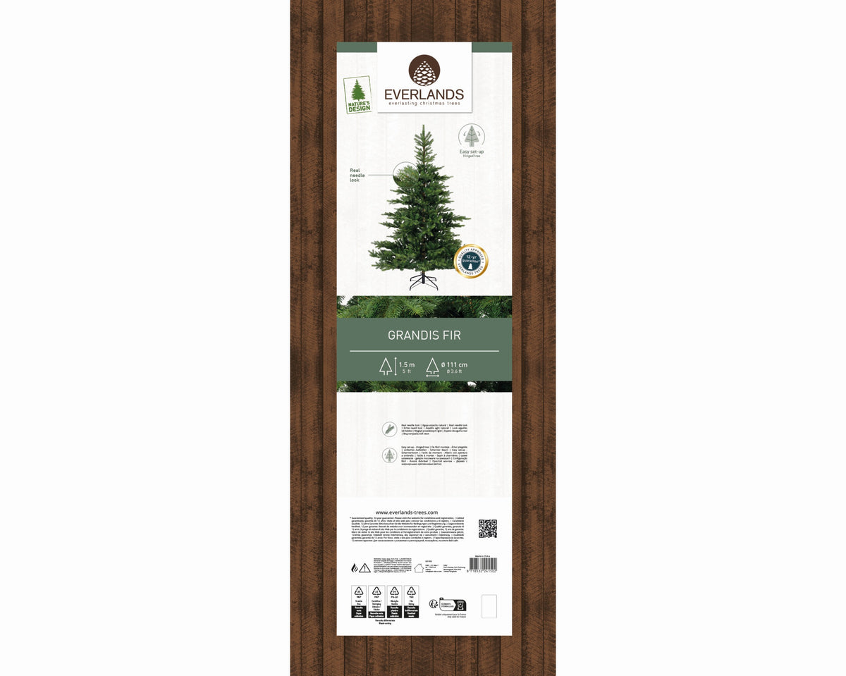 Kunstkerstboom Grandis Fir - H 150 cm - Everlands - foto 2