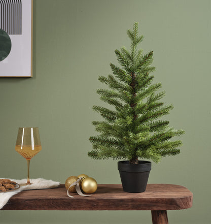 Mini Kunstkerstboom Allison - H 90 cm - Groen - Everlands - foto 2