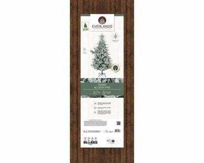 Kunstkerstboom Allison - H 180 cm - Groen - Besneeuwd - Everlands - foto 2