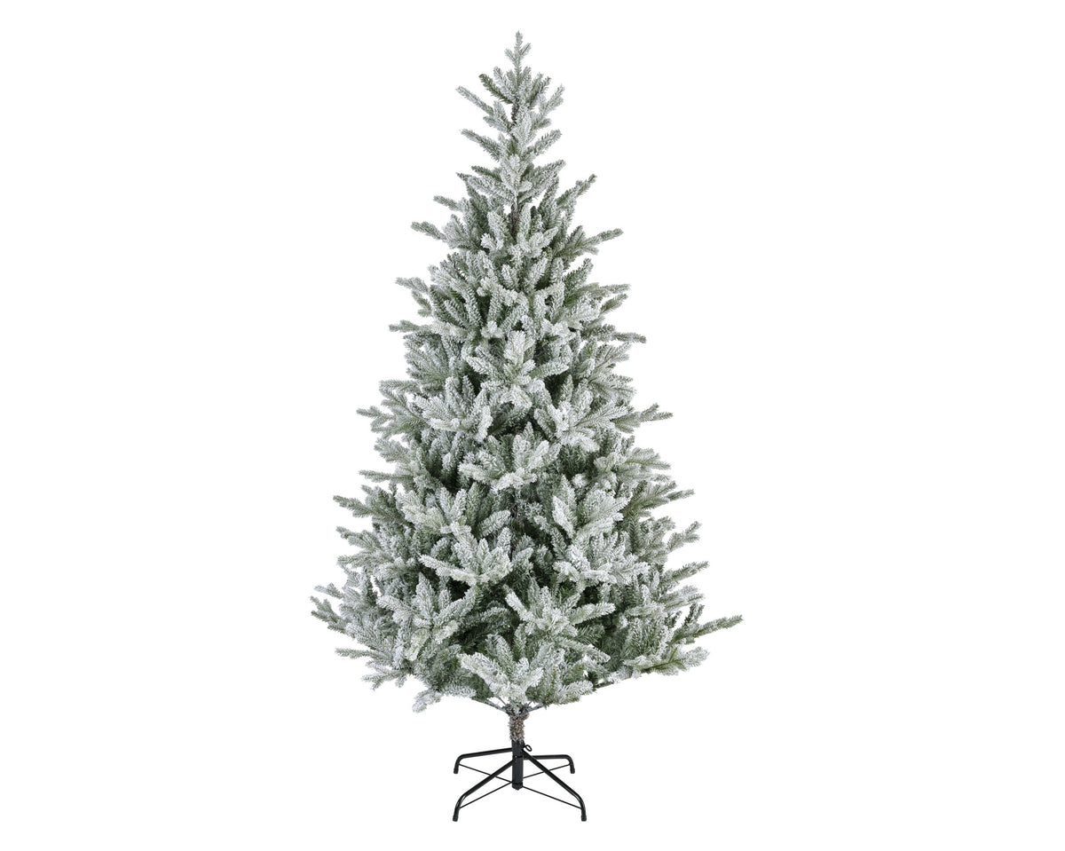 Kunstkerstboom Allison - H 240 cm - Groen - Besneeuwd - Everlands