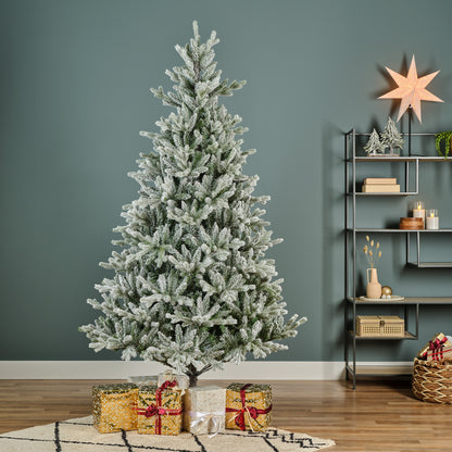 Kunstkerstboom Allison - H 240 cm - Groen - Besneeuwd - Everlands - foto 5