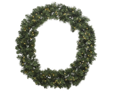 LED Kerstkrans - Ø 50 cm - Groen - 40 LED's - Timer