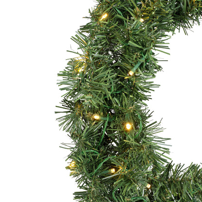 LED Kerstkrans - Ø 50 cm - Groen - 40 LED's - Timer - foto 2