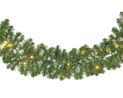 LED Kerstguirlande - L 270 cm - Groen - 50 LED's - Timer