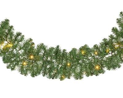 LED Kerstguirlande - L 270 cm - Groen - 50 LED's - Timer