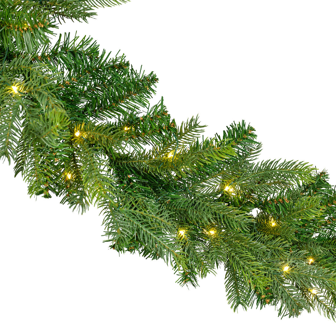 LED Dennenslinger - L 270 cm - Groen - Twinkelend - Timer - foto 3