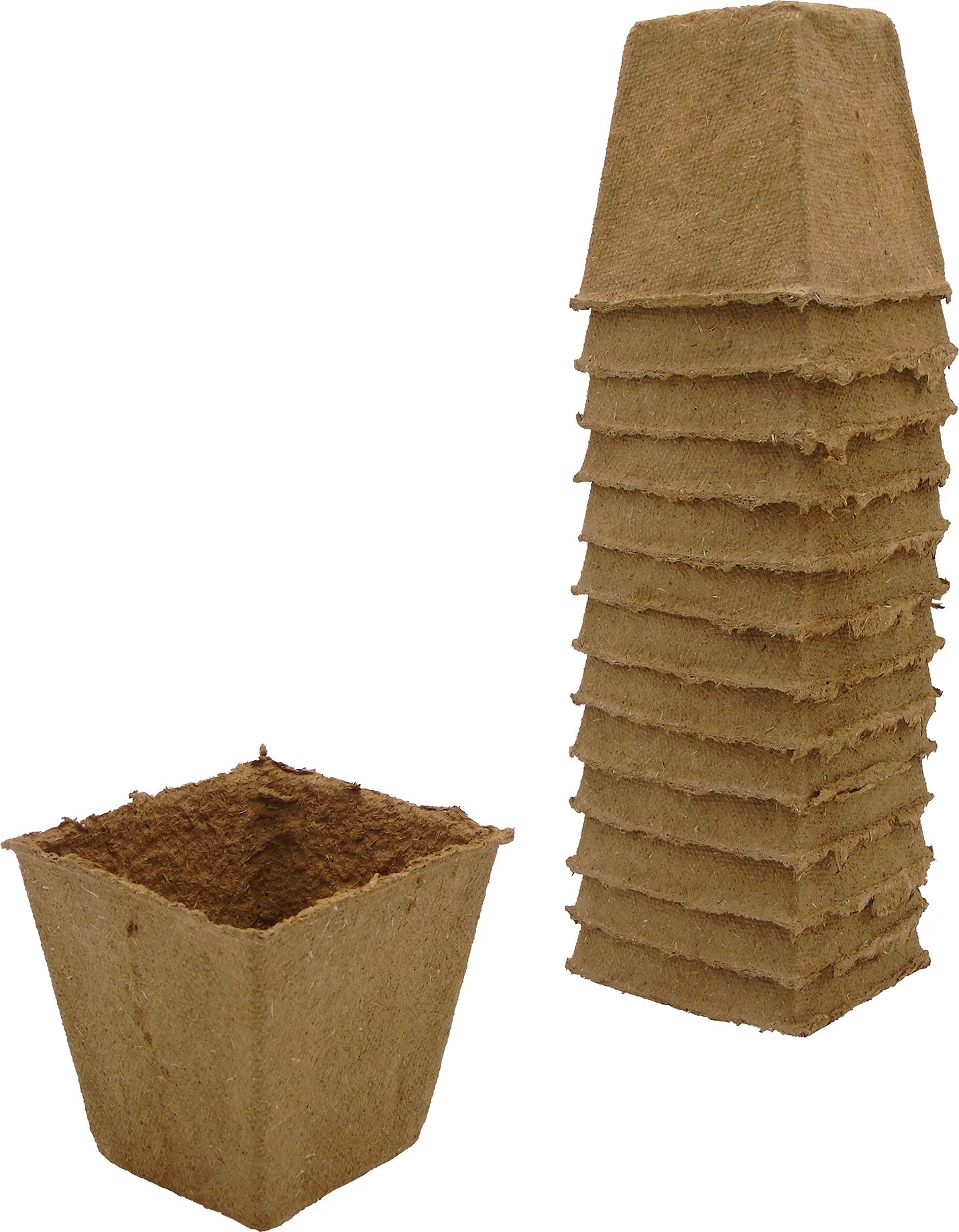 Afbreekbare kweekpotjes H8 x 8 x 8 cm set à 14 stuks - Kweekbenodigdheden