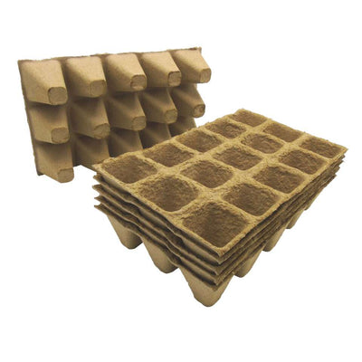Afbreekbare kweekpotjes H5 x 5 x 5 cm set à 6 trays van 15 stuks