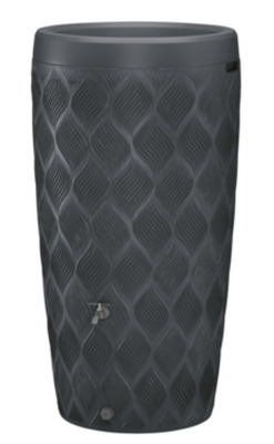 Regenton antraciet geruit 240L