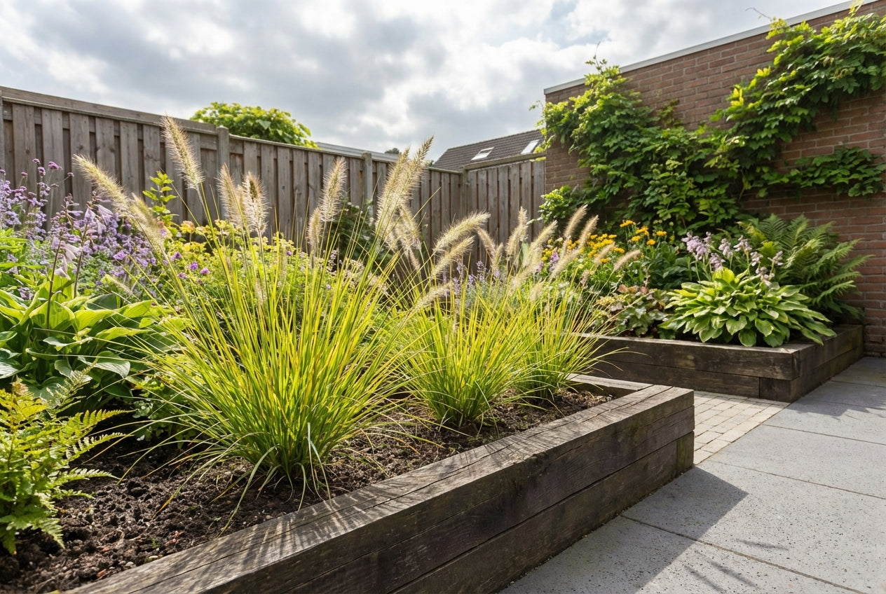 Lampepoetsersgras (Pennisetum 'Hameln Gold') - Lampepoetsersgras